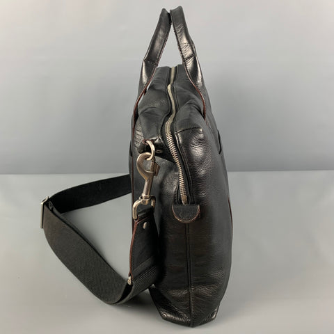 JACK SPADE Sac messager en cuir noir