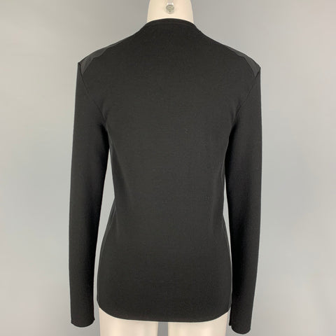 RALPH LAUREN Size S Black Wool Blend Crew-Neck Pullover