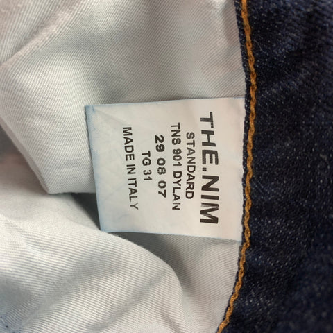 THE.NIM Size 31 Indigo Dark Denim Button Fly Slim Jeans