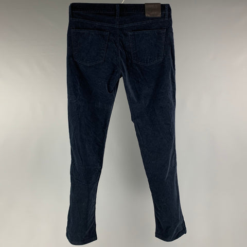 J BRAND Size 32 Navy Solid Cotton  Elastane Jean Cut Casual Pants