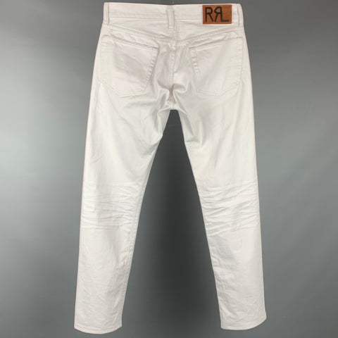 RRL by RALPH LAUREN Size 29 Off White Selvedge Denim Jeans