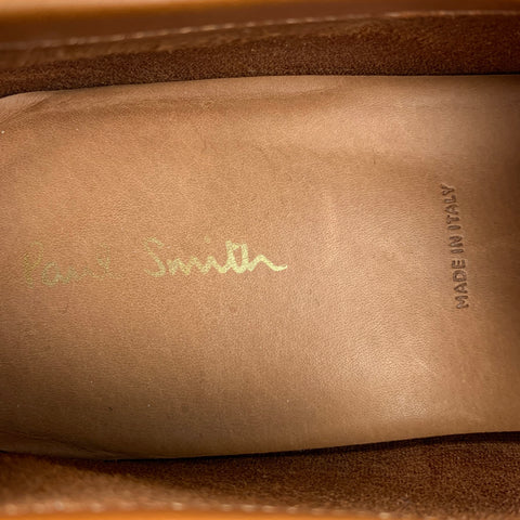 PAUL SMITH Size 10.5 Tan Leather Slip On Loafers