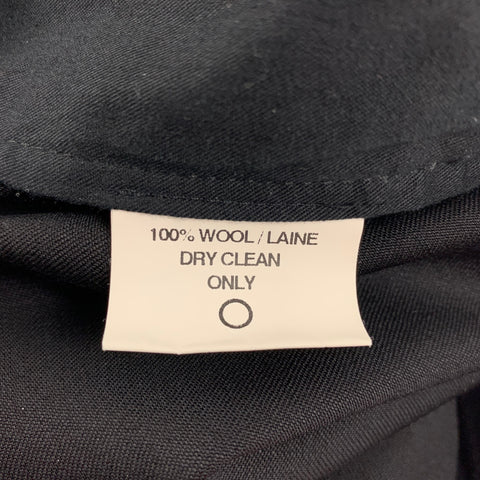 BAND OF OUTSIDERS Size 30 Black Wool Zip Fly Dress Pants
