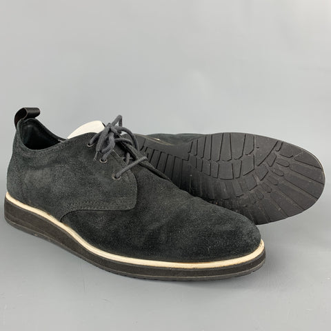 RAG & BONE Size 10 Black Suede Lace Up Shoes