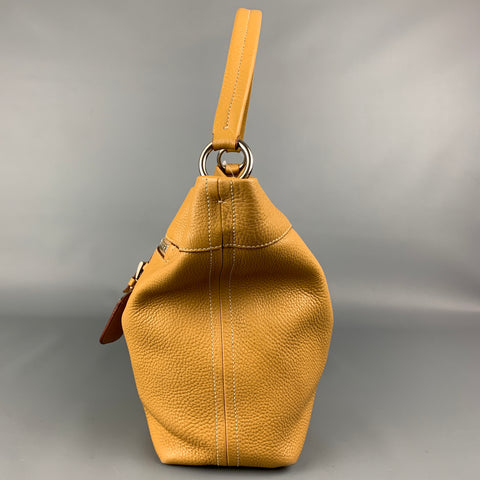 PRADA Beige Pebble Grain Leather Shoulder Bag