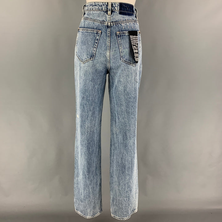 KSUBI Size 26 Blue Cotton Distressed The Brooklyn Authentik Trashed Jeans
