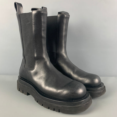BOTTEGA VENETA Talla 11 Botas sin cordones en negro