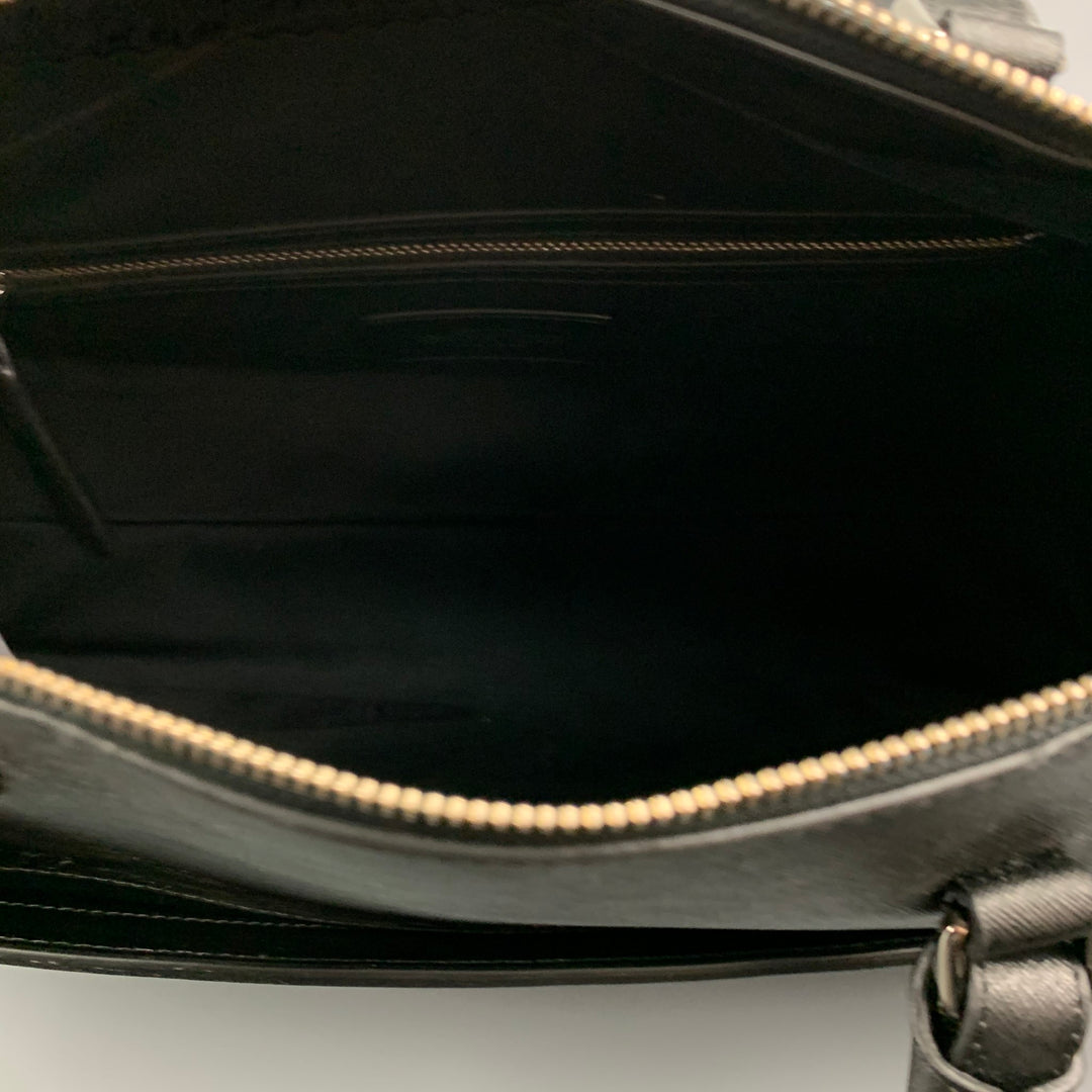 ROYCE Black Textured Leather Handmade Weekender Bag