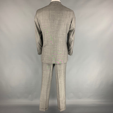 POLO by RALPH LAUREN Size 42 Light Gray Virgin Wool Notch Lapel Suit
