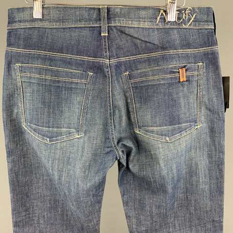 NOTIFY Size 31 x 34 Indigo Wash Denim Zip Fly Jeans