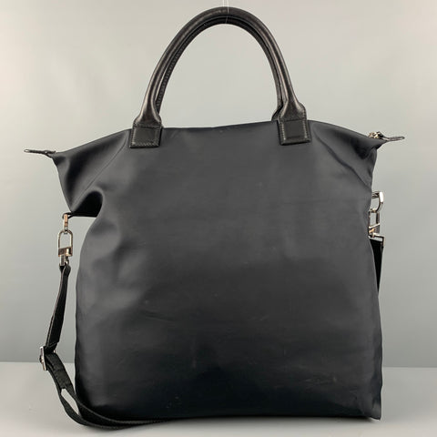 WANT LES ESSENTIELS DE LA VIE Black Nylon Leather Tote Bags & Leather Goods