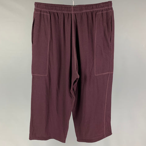 PAUL SMITH Taille L Pantalon de survêtement en coton bordeaux Pantalon décontracté