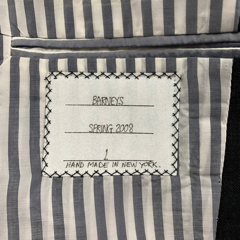 THOM BROWNE for BARNEY'S Size 38 Grey Notch Lapel Suit