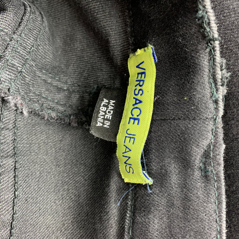 VERSACE JEANS Size 31 Black Denim Skinny Jeans