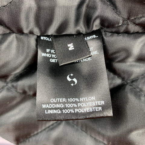 STOLEN GIRLFRIENDS CLUB Size M Pink Embroidered Nylon Bomber Jacket
