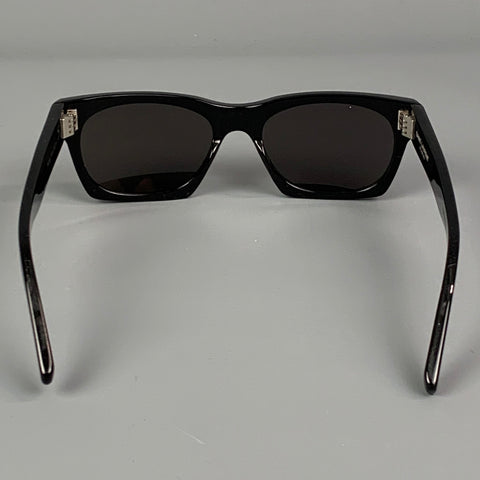 SAINT LAURENT Black Acetate Sunglasses