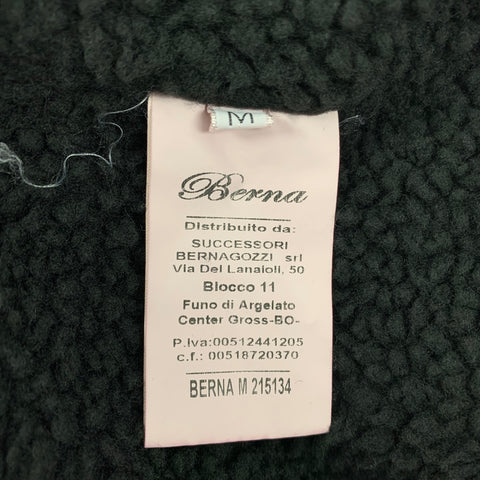 BERNA Taille M Gilet à poche plaquée en coton bordeaux
