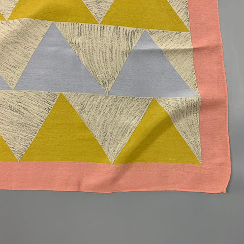 PERRY ELLIS Multi-Color Triangle Print Scarf