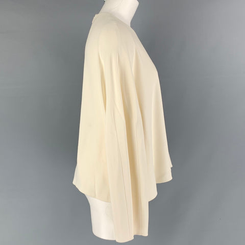 THE ROW Blusa raglán de mezcla de viscosa color crema talla 6