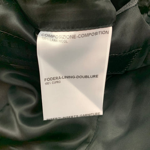 BURBERRY PRORSUM Size 36 Slate Grey Wool Peak Lapel Sport Coat