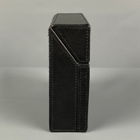 CALVIN KLEIN Taille Unique Boîte à Montres à Bijoux en Cuir Noir Taille Unique