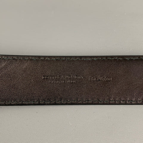 BOTTEGA VENETA Size 32 Black Studded Leather Belt