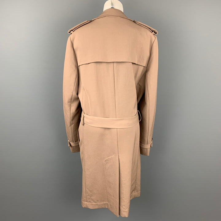 3.1 PHILLIP LIM Size M Khaki Wool Belted Trench Coat