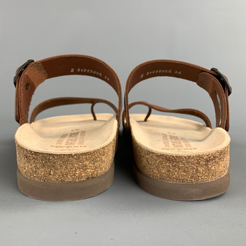 NATURE IS FUTURE Size 10 Brown Leather Straps Sandals