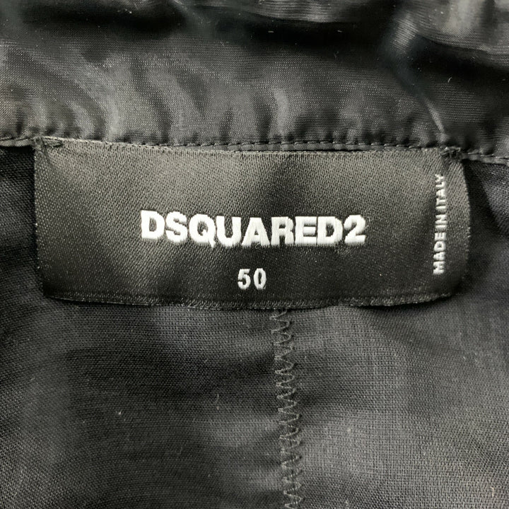 DSQUARED2 Talla M Camisa de manga larga con botones de algodón negro