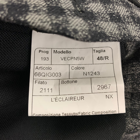 L'ECLAIREUR Size 38 Gray Black Checkered Cotton Wool Sport Coat