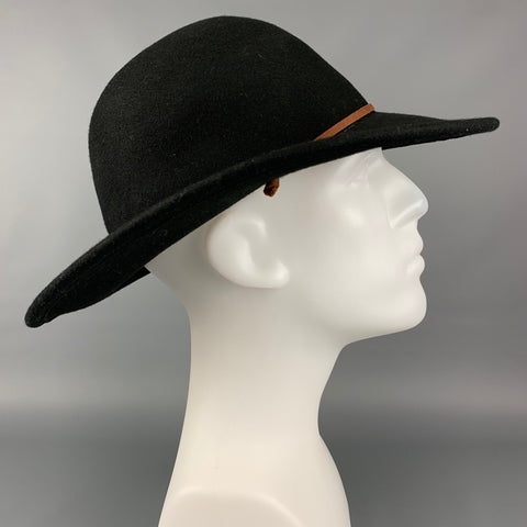 BRIXTON Size M Black Wool Hat