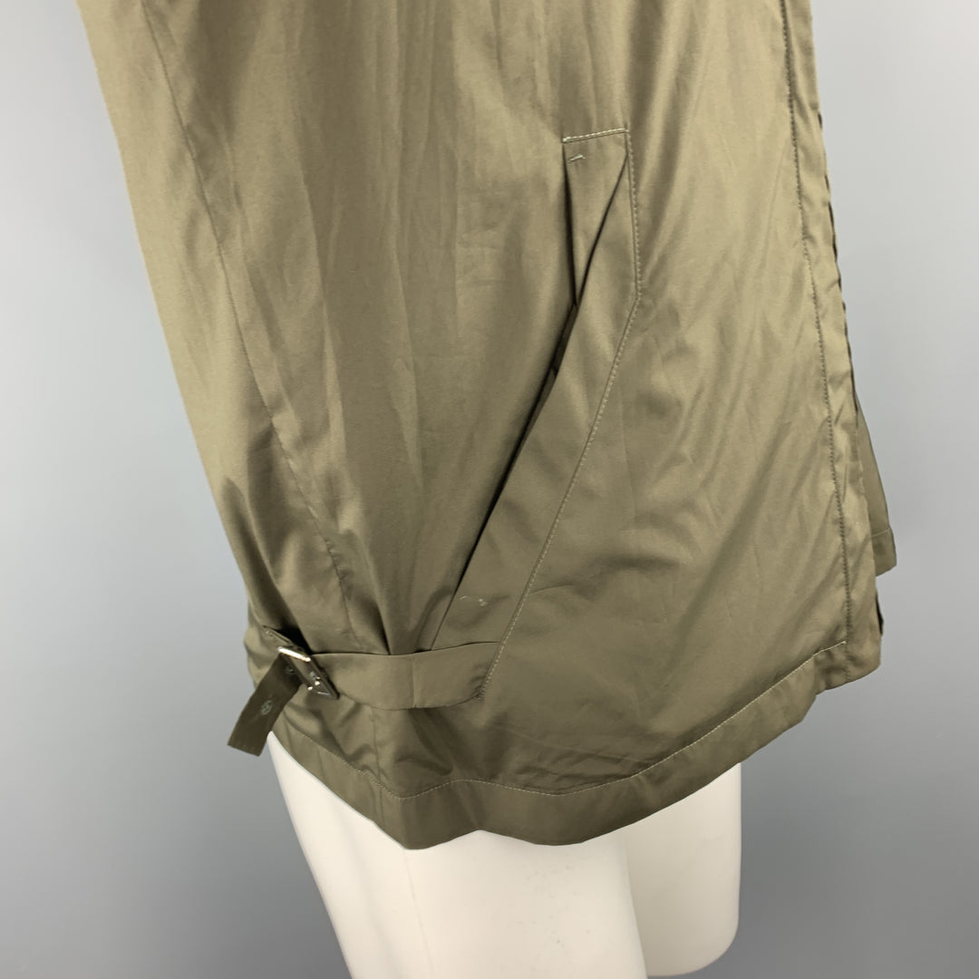 JIL SANDER Size 40 Olive Green Blouson Windbreaker Jacket