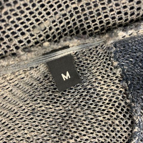 AVANT TOI Taille M Blazer à bouton unique en lin et coton gris marine