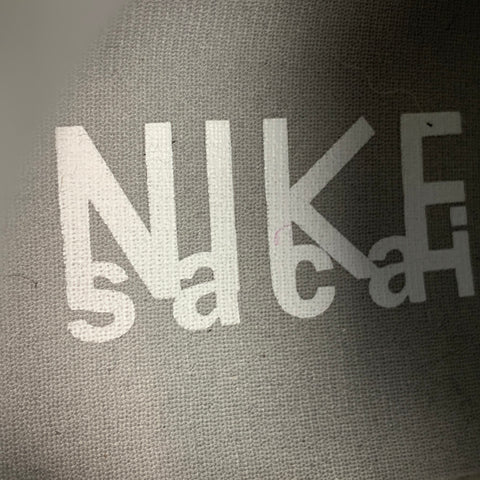 Zapatillas NIKE x SACAI FRAGMENT Talla 7 Gris Blanco Plataforma de malla LD WAFFLE