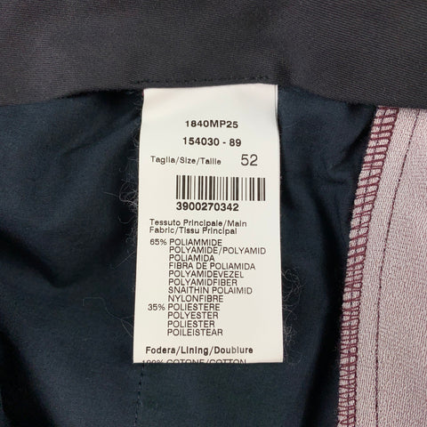 MSGM Taille 36 Pantalon décontracté en polyester / polyamide color block bleu marine et marron