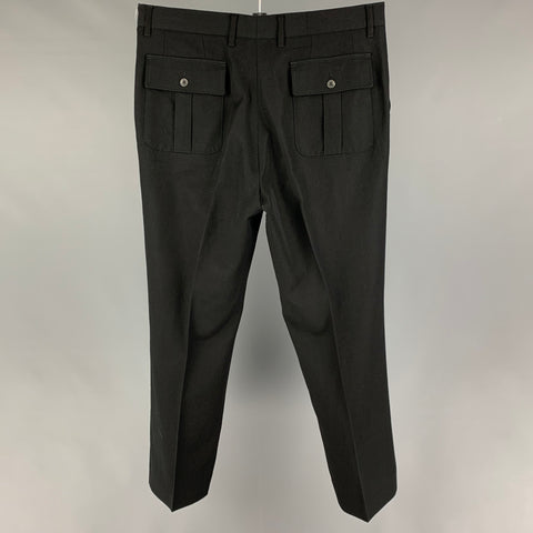 D&G by DOLCE & GABBANA Size 36 Black Wool Tuxedo Dress Pants