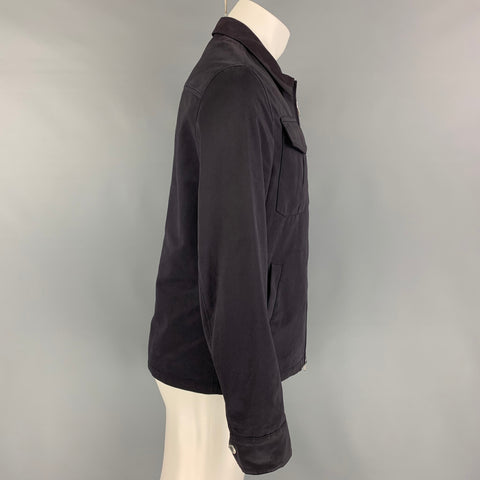BRUNELLO CUCINELLI Size 38 Navy Polyester / Nylon Jacket