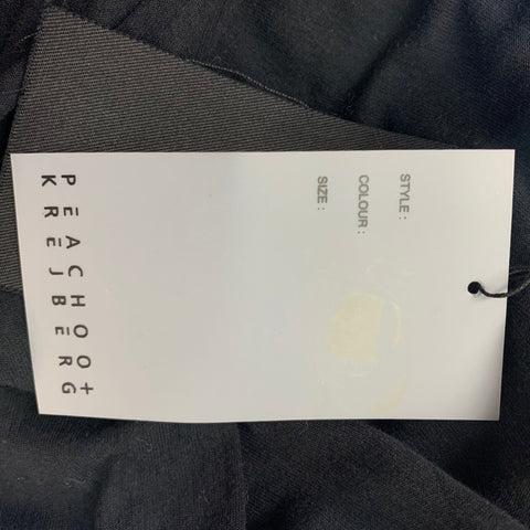 PEACHOO+KREJBERG Taille S Robe à col bénitier en coton noir