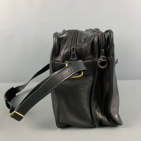 Bolso mensajero de cuero negro LONGCHAMP