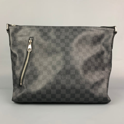 LOUIS VUITTON Sac messager en toile Damier Graphite charbon de bois et noir Milo Mick Pm