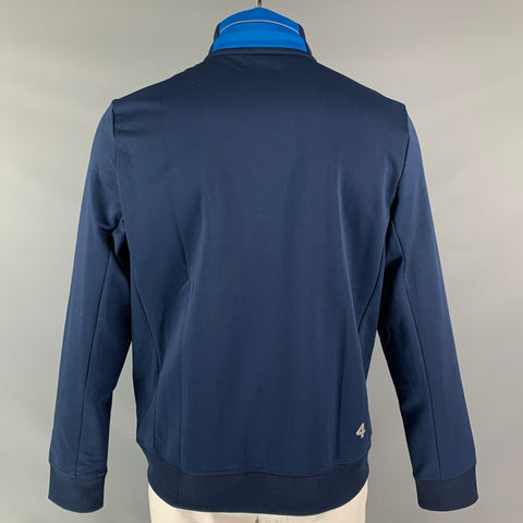 FOURLAPS Chaqueta con cremallera en el pecho de poliéster con bloques de color azul marino talla L