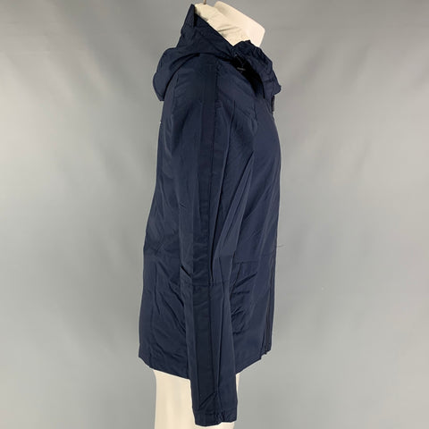 JACK WILLS Taille S Veste coupe-vent en coton et nylon uni bleu marine