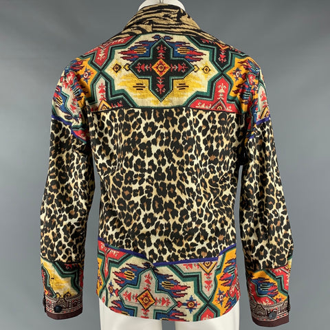 PIERRE-LOUIS MASCIA Size S Multi-Color Animal Print Jacket