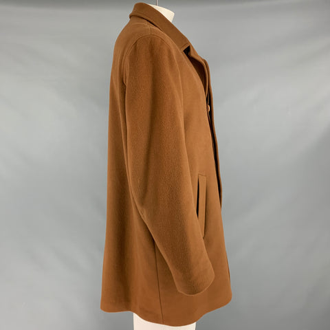SAKS FIFTH AVENUE Taille 48 Manteau en laine et cachemire beige