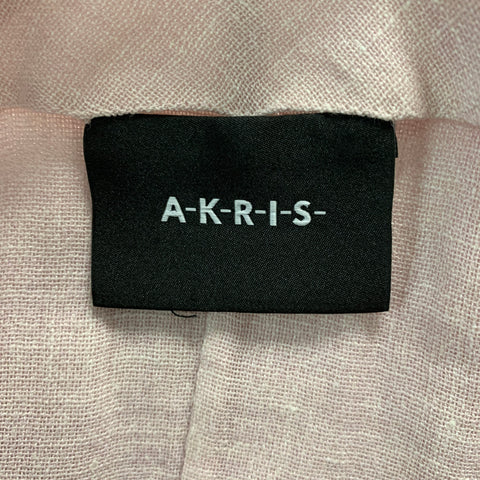 AKRIS Size 4 Rose Linen Wool Sleeveless Below Knee Outfits