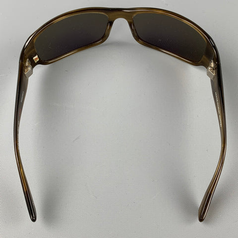 OLIVER PEOPLES Lunettes de soleil polarisées en acétate marron
