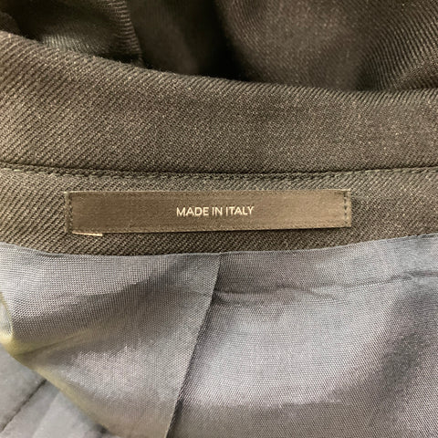 PAUL SMITH Size 42 Black Wool Notch Lapel Suit