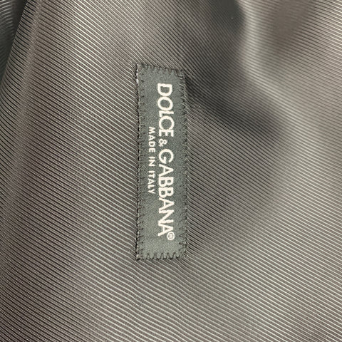 DOLCE & GABBANA Size XL Black Viscose Blend Buttoned Vest