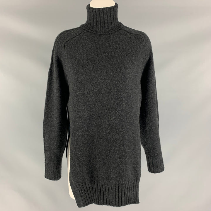 ISABEL MARANT Size 2 Charcoal Wool Blend Heather Sweater