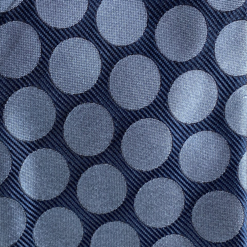 CHARVET Blue Navy Dots Silk Tie